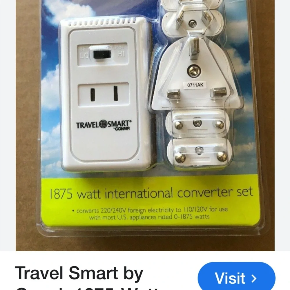 Conair Travel Smart International Converter Set NWT